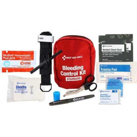 ACME UNITED First Aid Only Bleeding Control Kit, Texas Mandate, Fabric, Red, 13 Pieces 91159